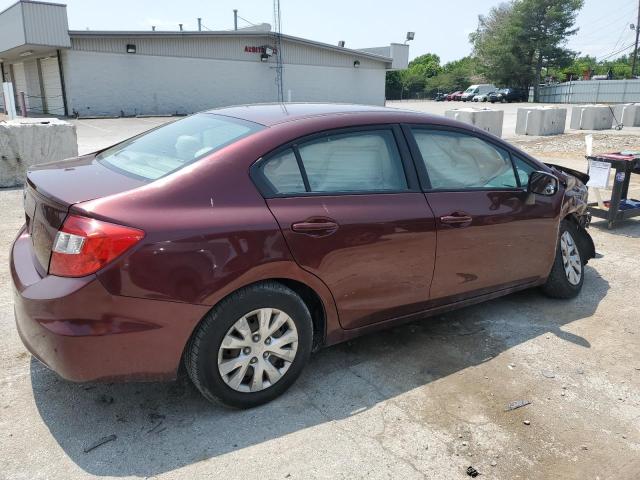 Photo 3 from auction – 2012 HONDA CIVIC LX with VIN 19XFB2F52CE090671