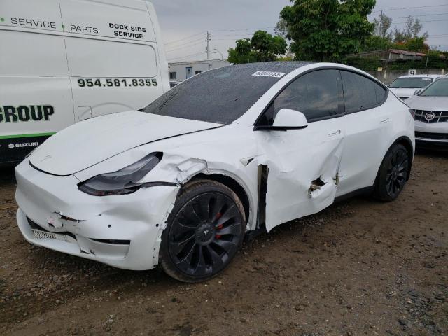 TESLA MODEL Y 2022 with VIN 7SAYGDEF9NF514508 - Photo from auction
