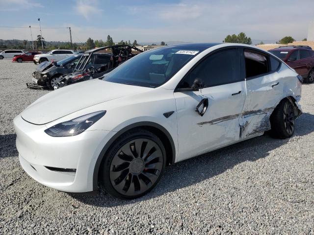 TESLA MODEL Y 2022 with VIN 7SAYGDEF0NF505955 - Photo from auction
