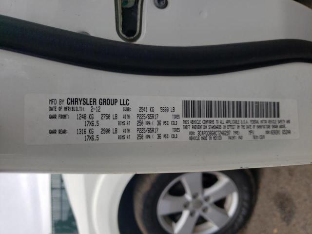Photo 14 from auction – 2012 DODGE JOURNEY SX with VIN 3C4PDDBG0CT246297