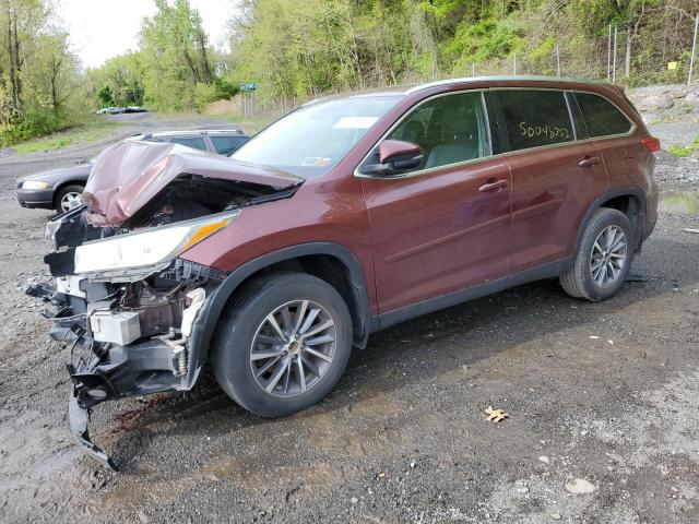 TOYOTA HIGHLANDER 2019 with VIN 5TDJZRFH3KS918207 - Photo from auction