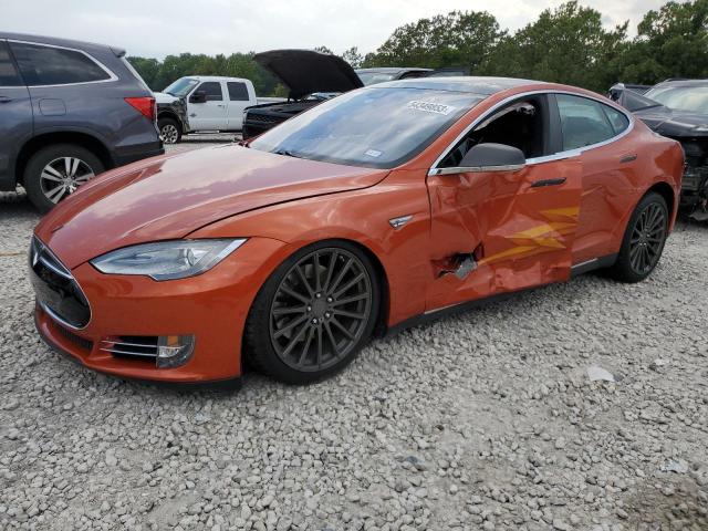 TESLA MODEL S 2015 with VIN 5YJSA1E21FF120244 - Photo from auction