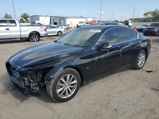 INFINITI Q50 BASE 2014 with VIN JN1BV7AP0EM687756 - Photo from auction