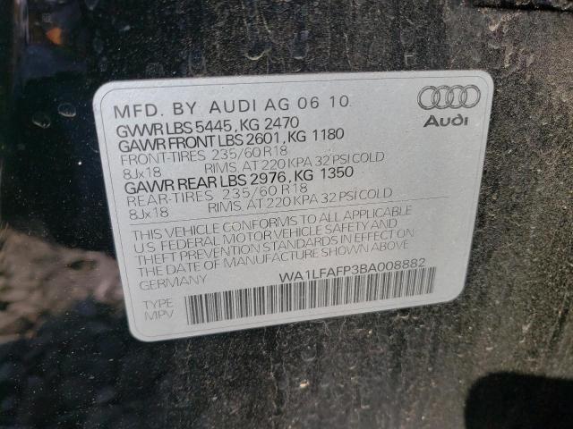 Photo 14 from auction – 2011 AUDI Q5 PREMIUM with VIN WA1LFAFP3BA008882