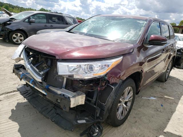 TOYOTA HIGHLANDER 2016 with VIN 5TDBKRFH2GS310694 - Photo from auction