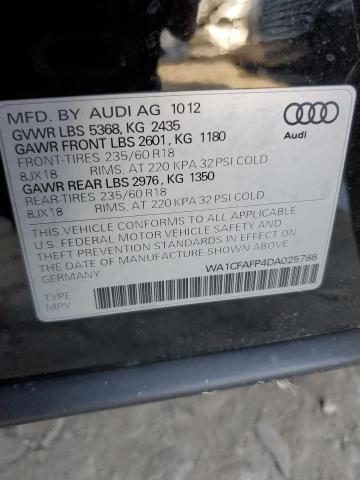 Zdjęcie 14 z aukcji – 2013 AUDI Q5 PREMIUM z VIN WA1CFAFP4DA025788