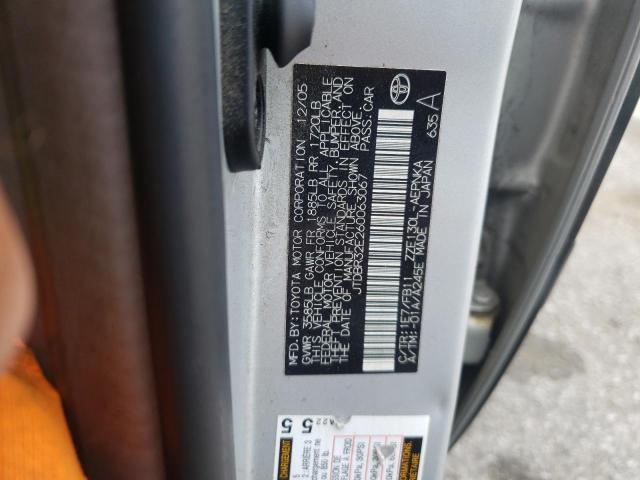 Photo 10 from auction – 2006 TOYOTA COROLLA CE with VIN JTDBR32E260063067