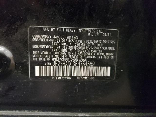 Photo 14 from auction – 2011 SUBARU FORESTER 2 with VIN JF2SHADC3BH754589