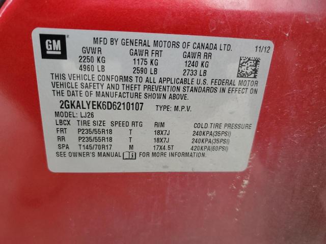 Photo 14 from auction – 2013 GMC TERRAIN DE with VIN 2GKALYEK6D6210107