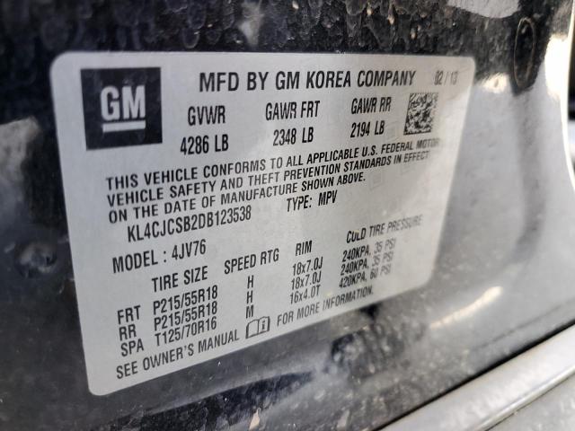 Photo 14 from auction – 2013 BUICK ENCORE with VIN KL4CJCSB2DB123538