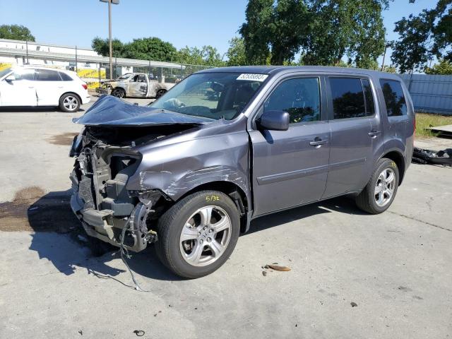 HONDA PILOT EXL 2015 with VIN 5FNYF4H59FB022596 - Photo from auction
