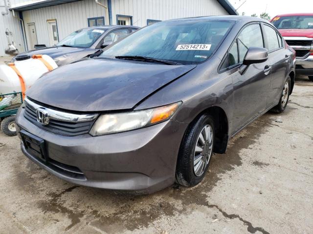 HONDA CIVIC LX 2012 with VIN 19XFB2F51CE041896 - Photo from auction