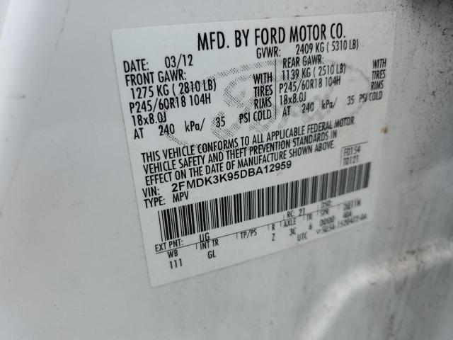 Photo 14 from auction – 2013 FORD EDGE LIMIT with VIN 2FMDK3K95DBA12959