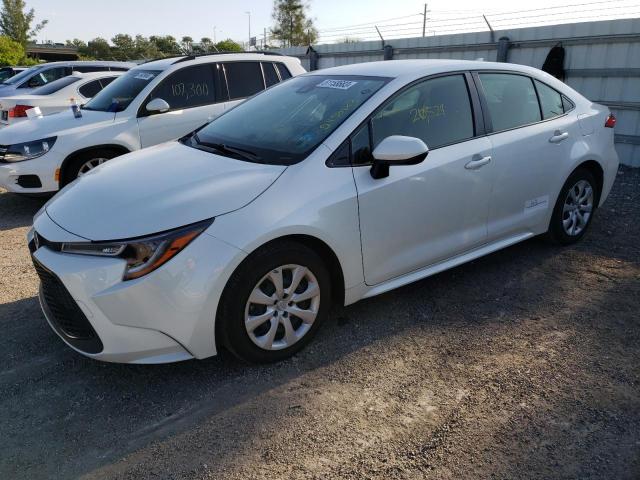 TOYOTA COROLLA LE 2021 with VIN JTDEPMAE4MJ178058 - Photo from auction