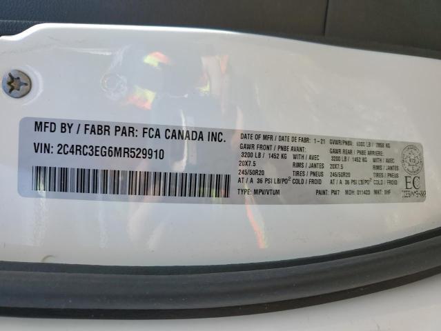 Photo 14 from auction – 2021 CHRYSLER PACIFICA T with VIN 2C4RC3EG6MR529910
