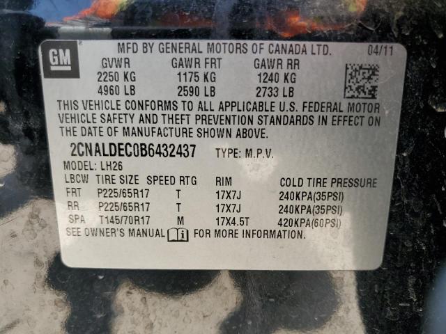 Photo 14 from auction – 2011 CHEVROLET EQUINOX LT with VIN 2CNALDEC0B6432437