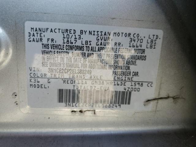 Photo 14 from auction – 2014 NISSAN VERSA NOTE with VIN 3N1CE2CP2EL388249