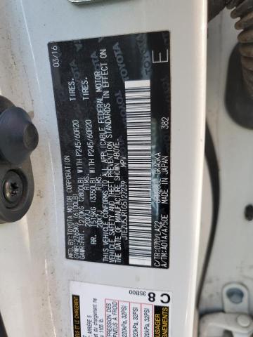 Photo 14 from auction – 2016 TOYOTA 4RUNNER SR with VIN JTEZU5JR1G5127239