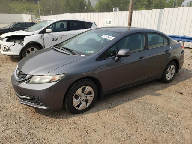 HONDA CIVIC LX 2013 with VIN 19XFB2F57DE210384 - Photo from auction