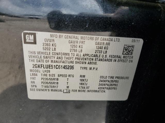 Photo 14 from auction – 2012 GMC TERRAIN SL with VIN 2GKFLUE51C6145206