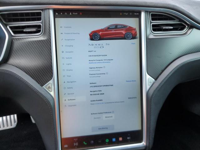 Photo 9 from auction – 2015 TESLA MODEL S with VIN 5YJSA1E21FF120244