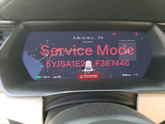 Photo 9 from auction – 2020 TESLA MODEL S with VIN 5YJSA1E24LF367446
