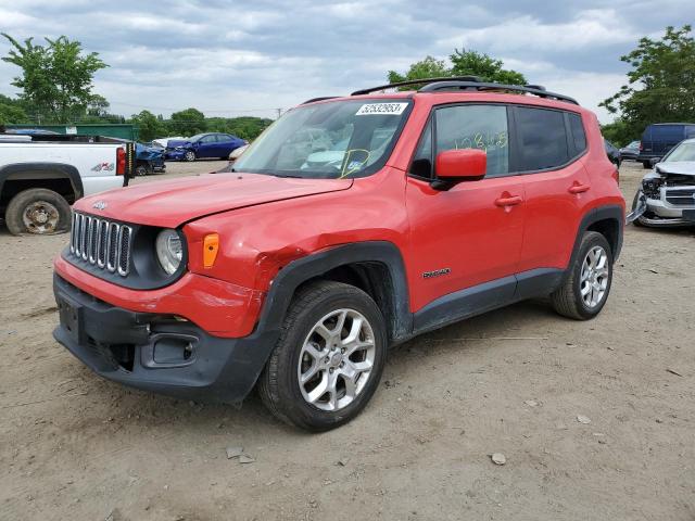 JEEP RENEGADE L 2017 with VIN ZACCJBBB6HPG46170 - Photo from auction
