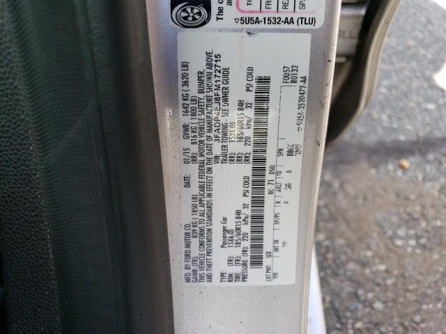 Photo 10 from auction – 2015 FORD FIESTA SE with VIN 3FADP4EJ8FM172715