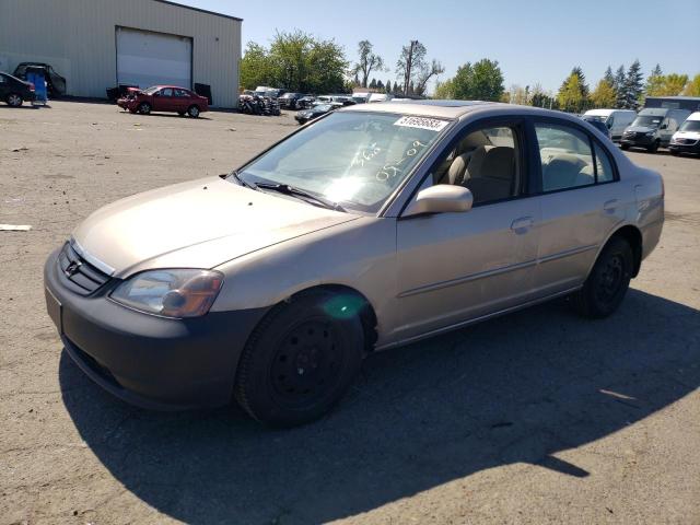 HONDA CIVIC EX 2002 with VIN 2HGES26782H582185 - Photo from auction