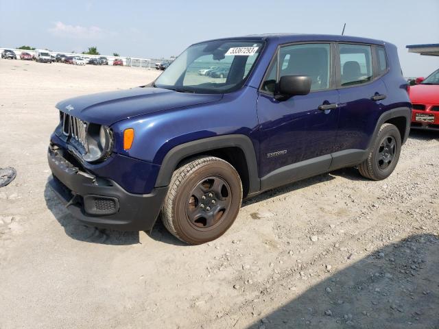 JEEP RENEGADE S 2017 with VIN ZACCJAAB4HPF51585 - Photo from auction