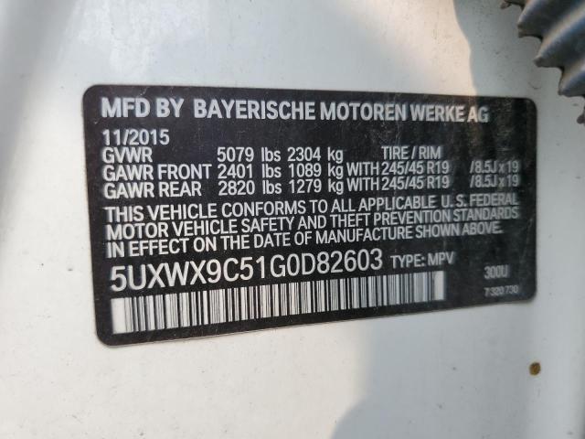 Photo 14 from auction – 2016 BMW X3 XDRIVE2 with VIN 5UXWX9C51G0D82603