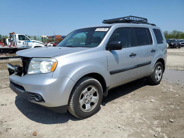 HONDA PILOT LX 2012 with VIN 5FNYF4H20CB021631 - Photo from auction