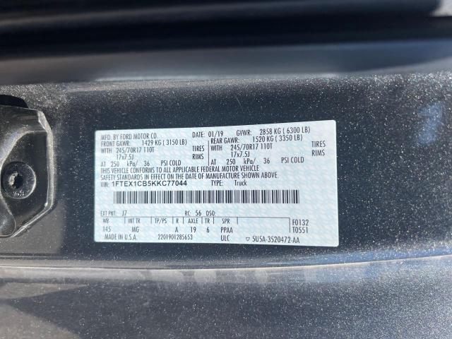 Photo 10 from auction – 2019 FORD F150 SUPER with VIN 1FTEX1CB5KKC77044