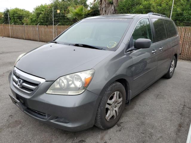 HONDA ODYSSEY EX 2007 with VIN 5FNRL386X7B430834 - Photo from auction