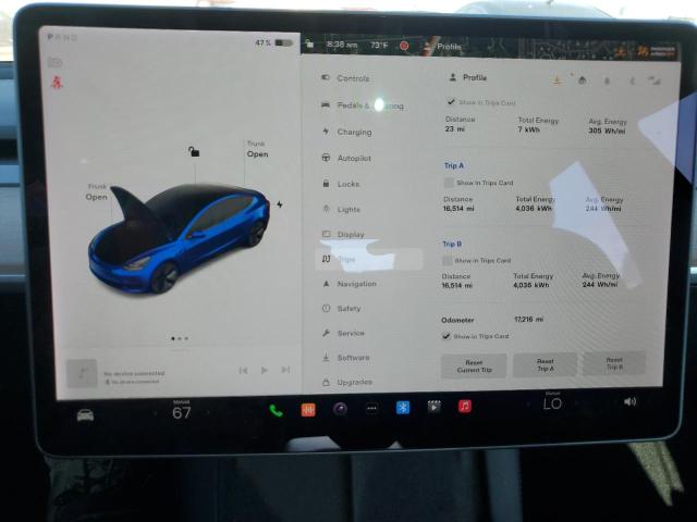 Photo 9 from auction – 2022 TESLA MODEL 3 with VIN 5YJ3E1EA0NF152701