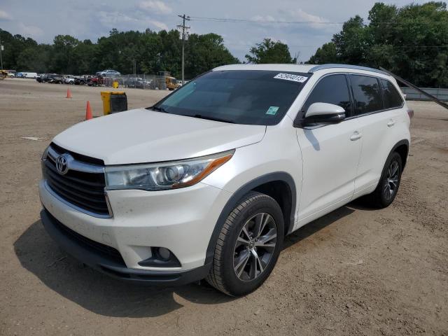 TOYOTA HIGHLANDER 2016 with VIN 5TDKKRFH7GS165815 - Photo from auction