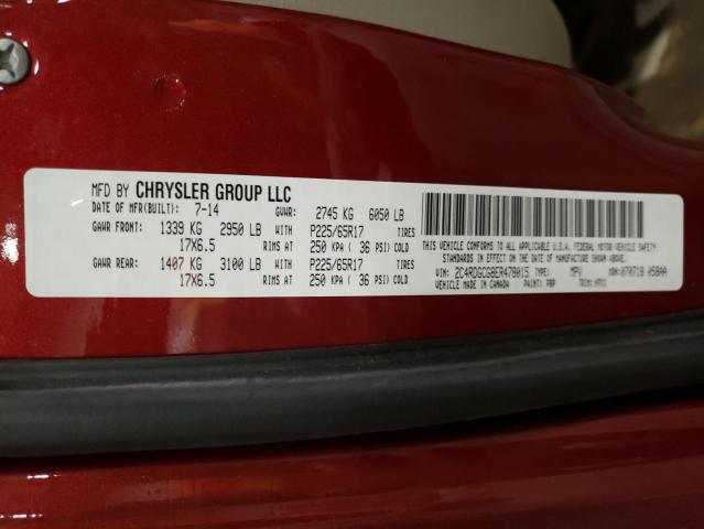 Photo 14 from auction – 2014 DODGE GRAND CARA with VIN 2C4RDGCG8ER478015