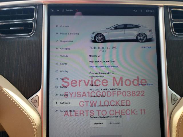 Photo 9 from auction – 2013 TESLA MODEL S with VIN 5YJSA1CG0DFP03822
