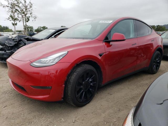 TESLA MODEL Y 2020 with VIN 5YJYGDEE4LF016377 - Photo from auction