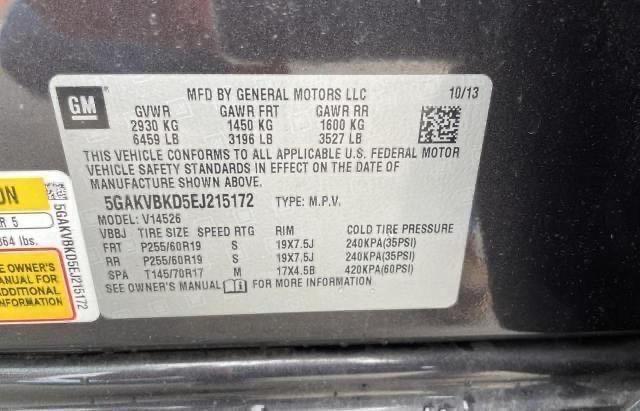 Photo 10 from auction – 2014 BUICK ENCLAVE with VIN 5GAKVBKD5EJ215172