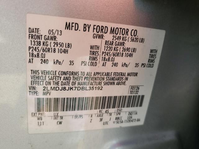 Photo 14 from auction – 2013 LINCOLN MKX with VIN 2LMDJ8JK7DBL35192