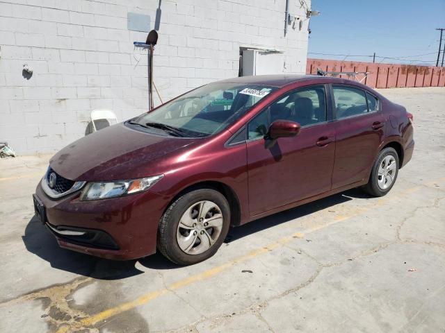 HONDA CIVIC LX 2014 with VIN 19XFB2F57EE200763 - Photo from auction