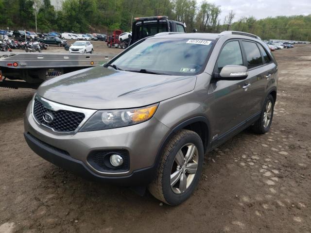 KIA SORENTO EX 2013 with VIN 5XYKUDA60DG424222 - Photo from auction