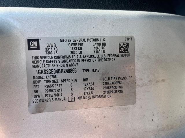 Photo 10 from auction – 2011 GMC YUKON SLT with VIN 1GKS2CE04BR248865