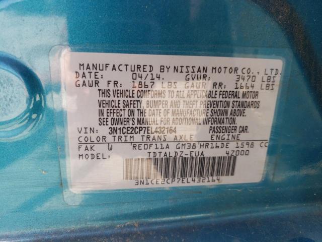 Photo 14 from auction – 2014 NISSAN VERSA NOTE with VIN 3N1CE2CP7EL432164