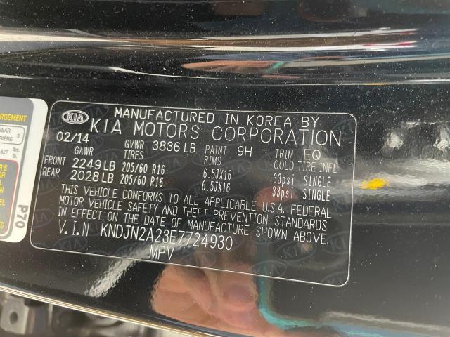 Photo 10 from auction – 2014 KIA SOUL with VIN KNDJN2A23E7724930