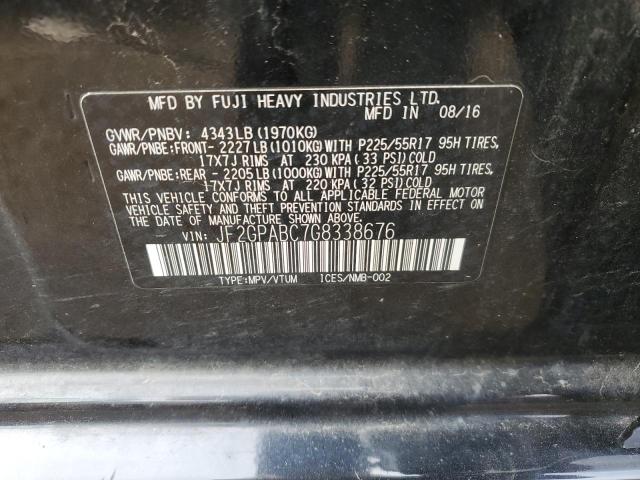 Photo 14 from auction – 2016 SUBARU CROSSTREK with VIN JF2GPABC7G8338676