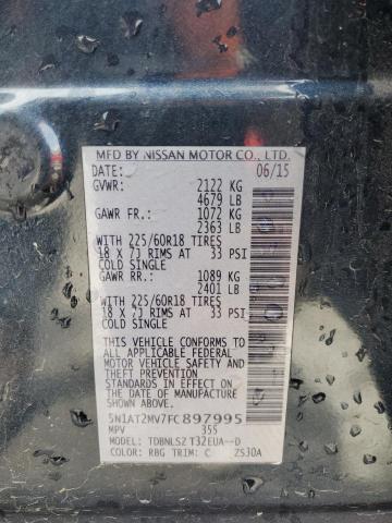 Photo 14 from auction – 2015 NISSAN ROGUE S with VIN 5N1AT2MV7FC897995