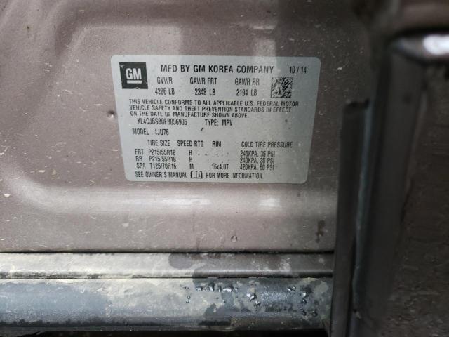 Photo 14 from auction – 2015 BUICK ENCORE CON with VIN KL4CJBSB0FB056905