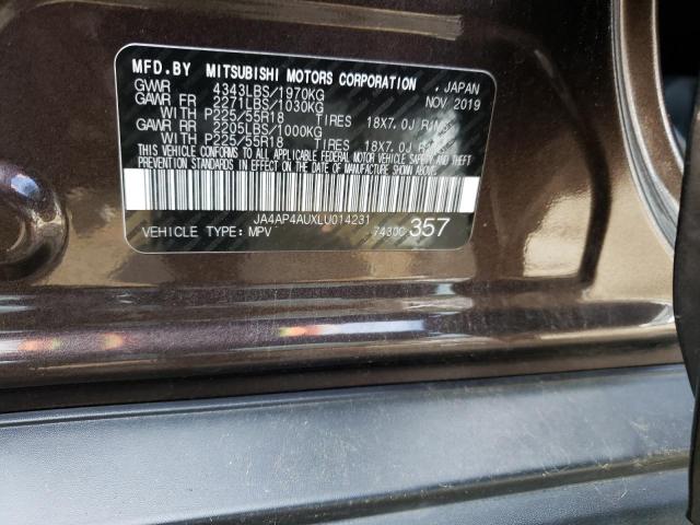Photo 14 from auction – 2020 MITSUBISHI OUTLANDER with VIN JA4AP4AUXLU014231